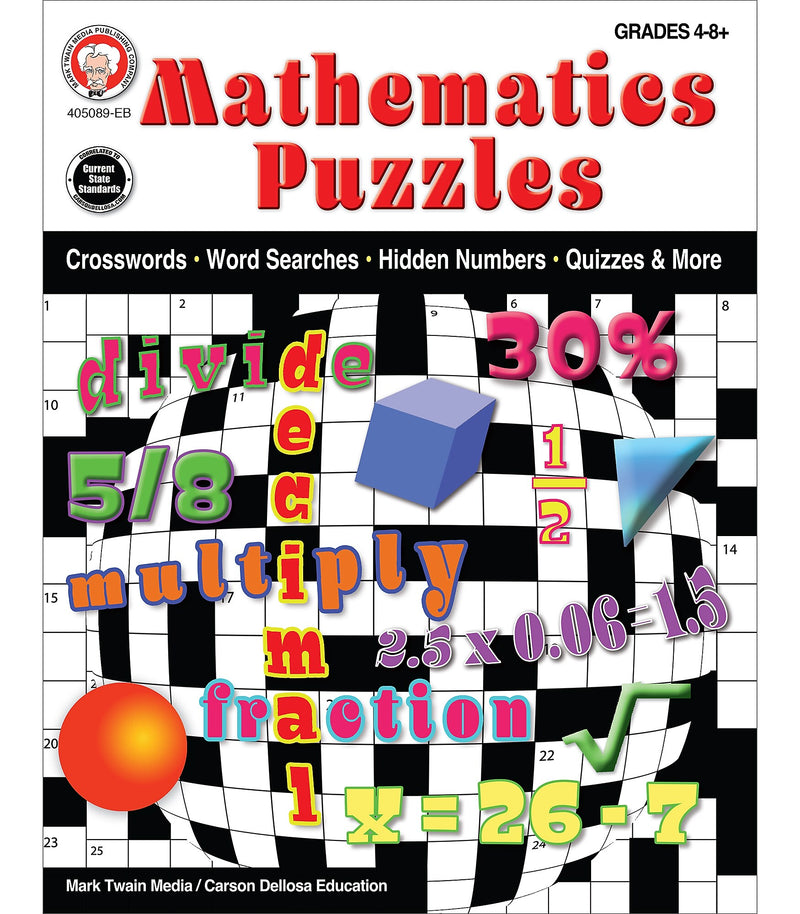 Carson Dellosa Mathematics Puzzles Workbook