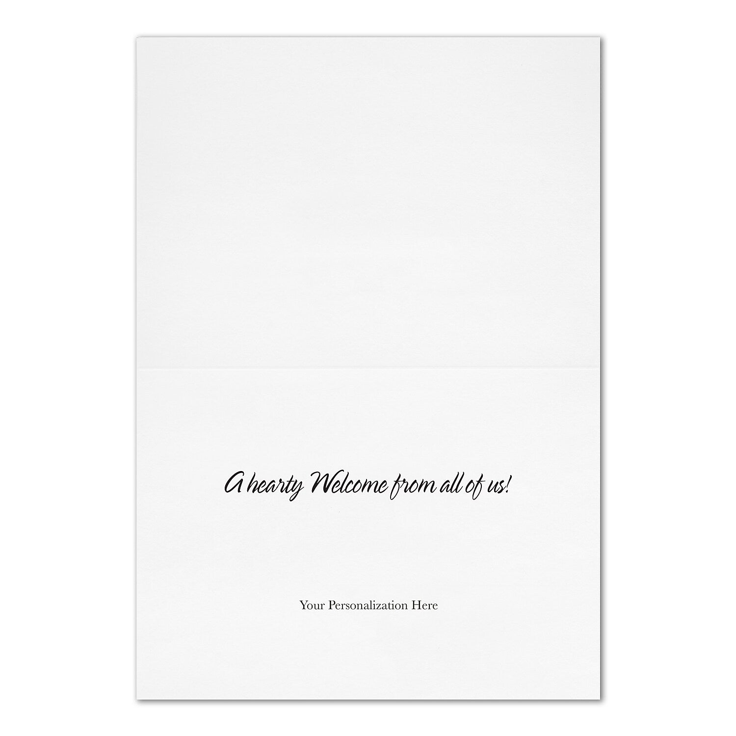 "Friendly Welcome" Welcome Card w/ Silver Lined White Envelope, 25/BX