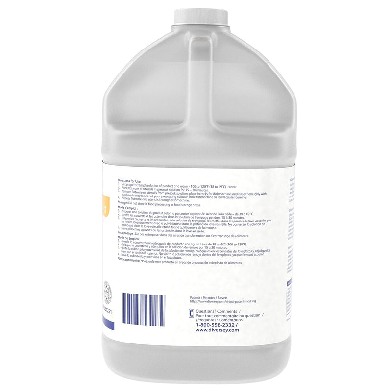 Diversey Suma Dip K1 Liquid Dish Presoak and Destainer 128 oz., 4/Carton (93331251)