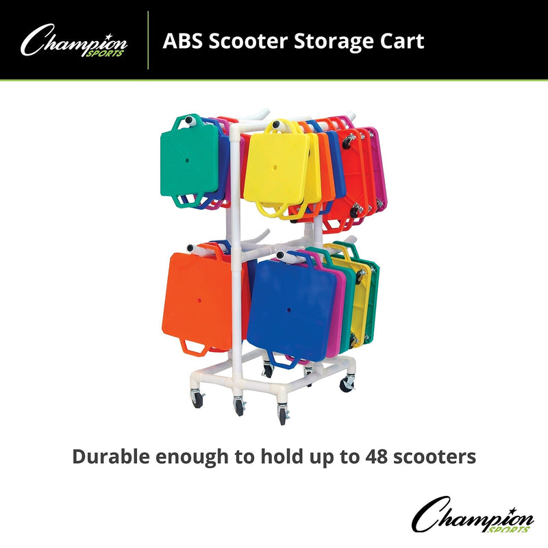 Champion Sports Durable ABS Scooter Storage Cart