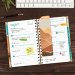 2025-2026 Global Printed Products Golden Desert 5.5" x 8" Academic Weekly & Monthly Planner, Paper Cover