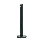 Rubbermaid Smokers' Pole Aluminum Trash Can with no Lid, Black, 1.06 Gallon (FGR1BK)