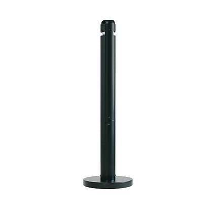 Rubbermaid Smokers' Pole Aluminum Trash Can with no Lid, Black, 1.06 Gallon (FGR1BK)
