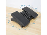 Mount-It! Dual Pedal Ergonomic Footrest, Black (MI-7811)