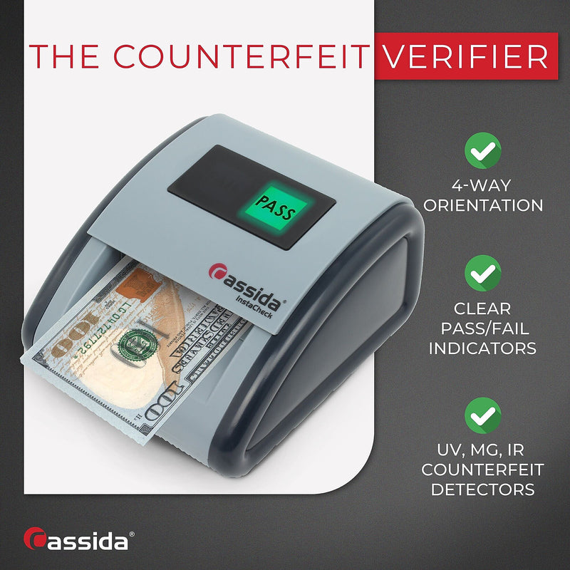 Cassida InstaCheck Counterfeit Detection Machine, Gray/Black (DIC)