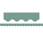 Teacher Created Resources Border Trim, 2.19" x 2.92', Retreat Green Scalloped, 12/Pack, 6 Packs/Bundle (TCR9244-6)