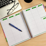 2026 Global Printed Products Rainbow Gold Marble 8.5" x 11" Weekly & Monthly Planner, Paperboard Cover (NRY26-DCY-36)