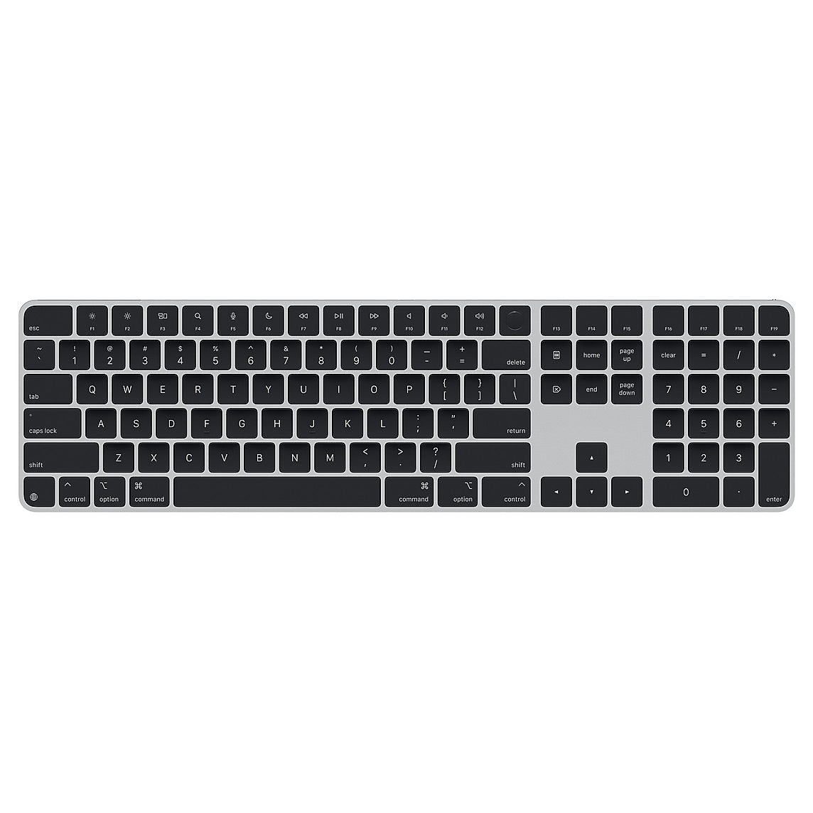 Apple Magic Keyboard with Touch ID and Numeric Keypad for Mac, Silver/Black (MXK83LL/A)