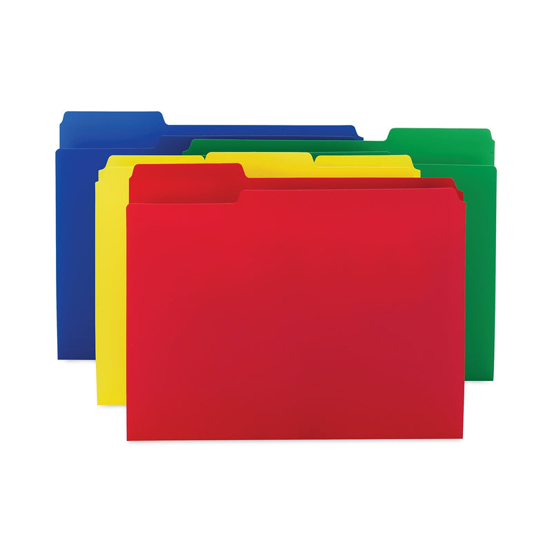 Smead File Folder, 1-Tab, Letter Size, Assorted, 12/Pack (SMD10505)
