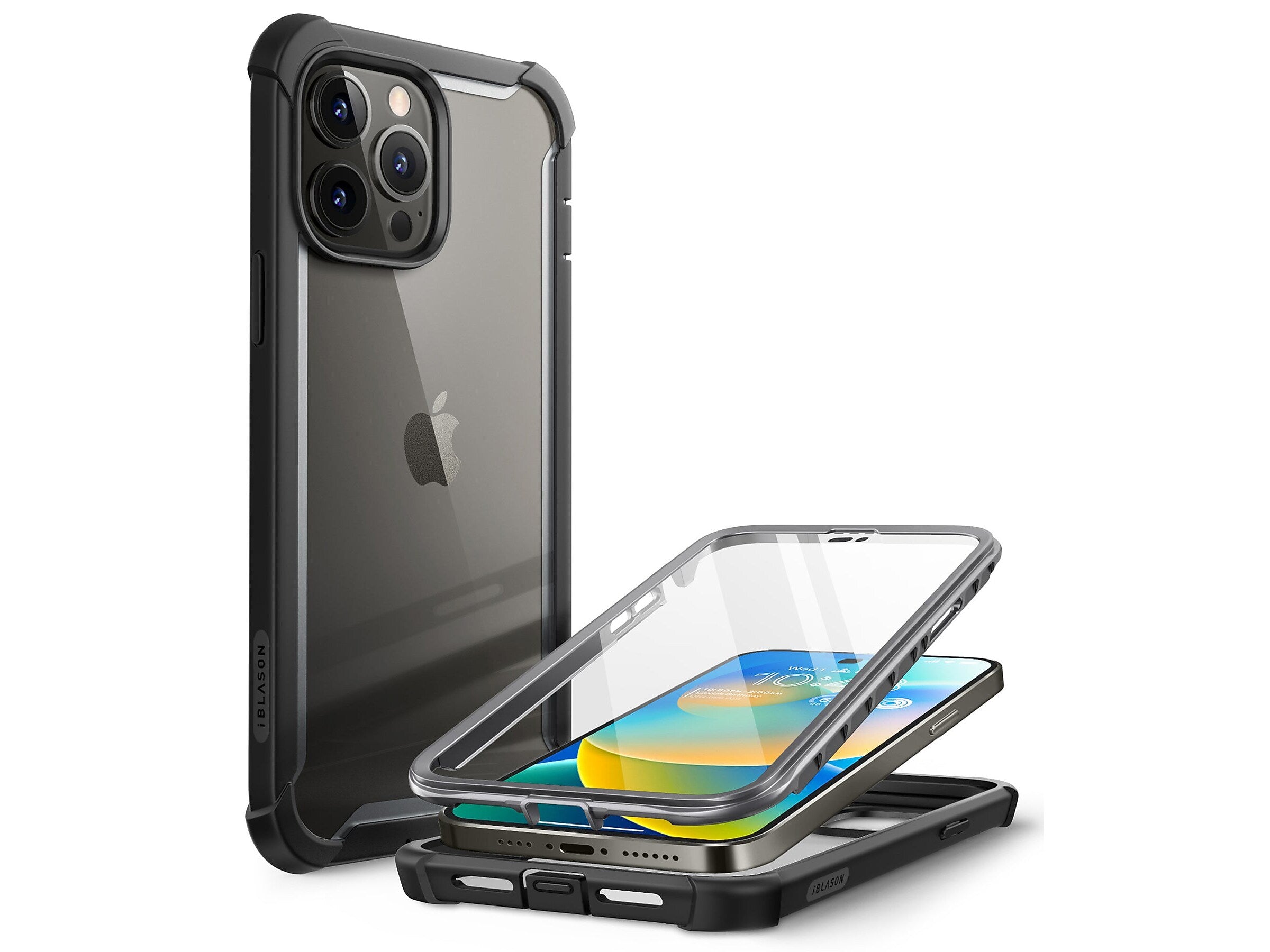 i-Blason Ares Black Case for iPhone 14 Pro (iPhone2022Pro-6.1-Ares-SP-Black)