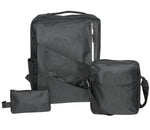 Club Rochelier 3-Piece Laptop Backpack Set, Large, Black (CBM9010013_BLK)