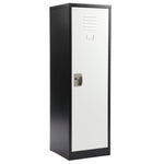 AdirOffice 48" Single Tier Black and White Storage Locker (ADI629-01-B-W)