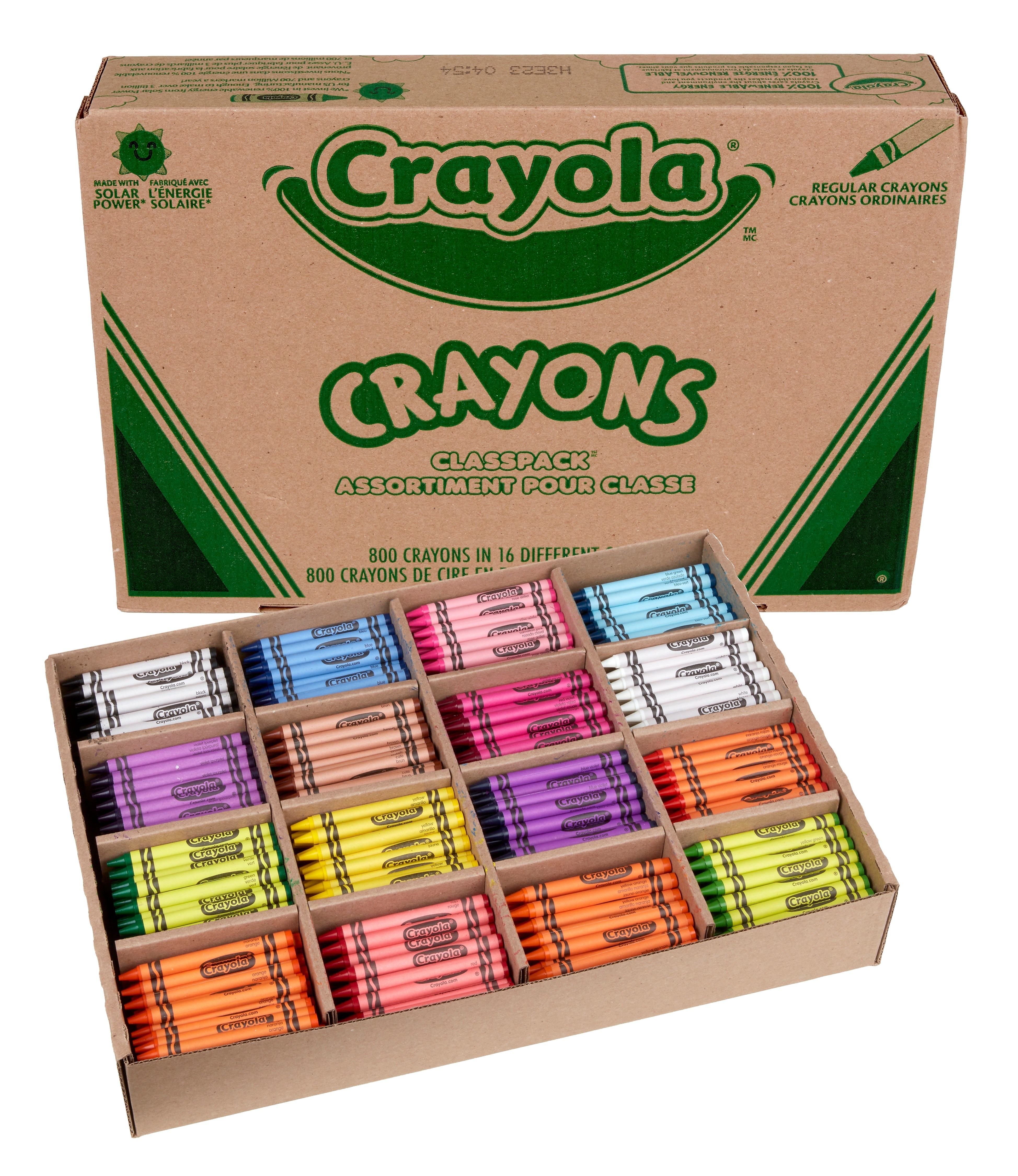 Crayola Classpack Crayons, 800/Box (52-8016)