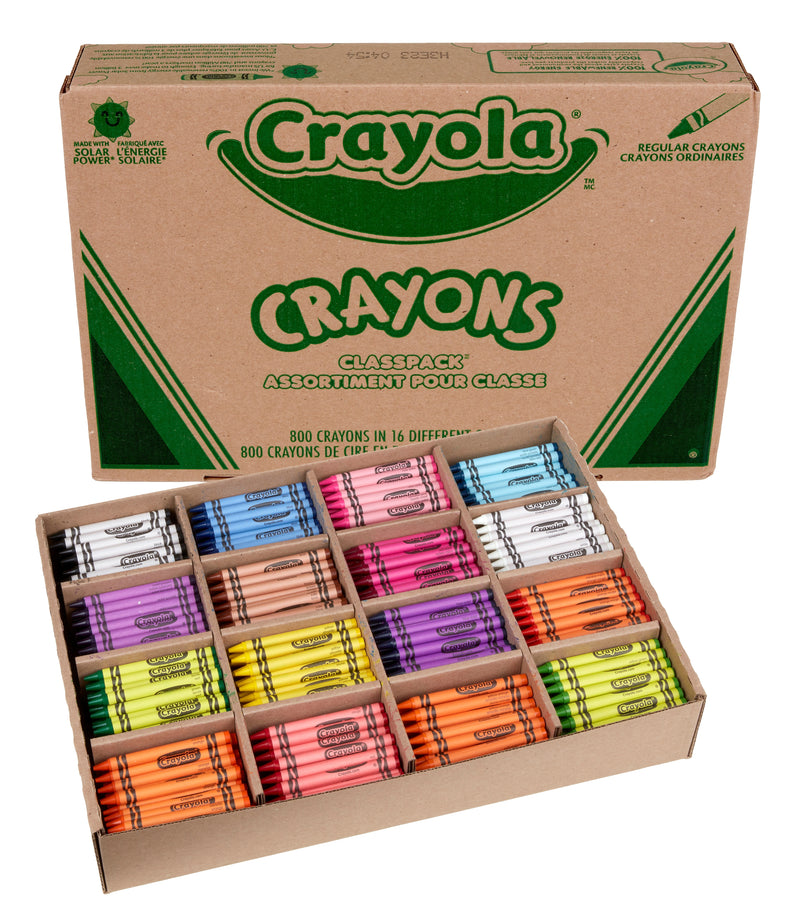 Crayola Classpack Crayons, 800/Box (52-8016)