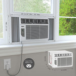 Durastar 115-Volt 8000 BTU 8000 (BTU DOE) Window Air Conditioner with Remote, White (DRWHC081XNA1)