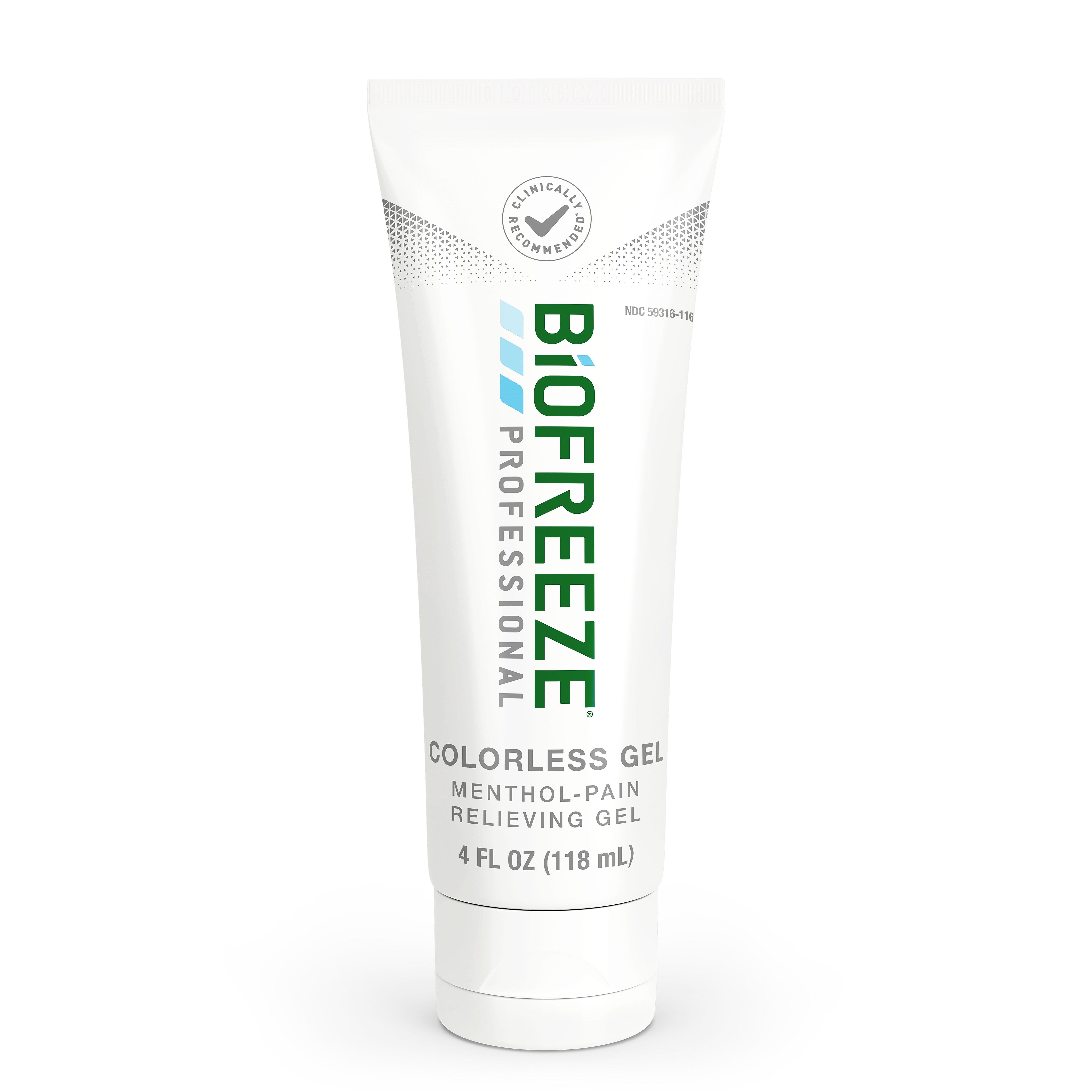 Biofreeze Professional Colorless 4 oz. Topical Analgesic Pain Reliever Gel (13410)