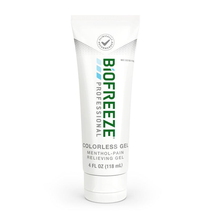 Biofreeze Professional Colorless 4 oz. Topical Analgesic Pain Reliever Gel (13410)
