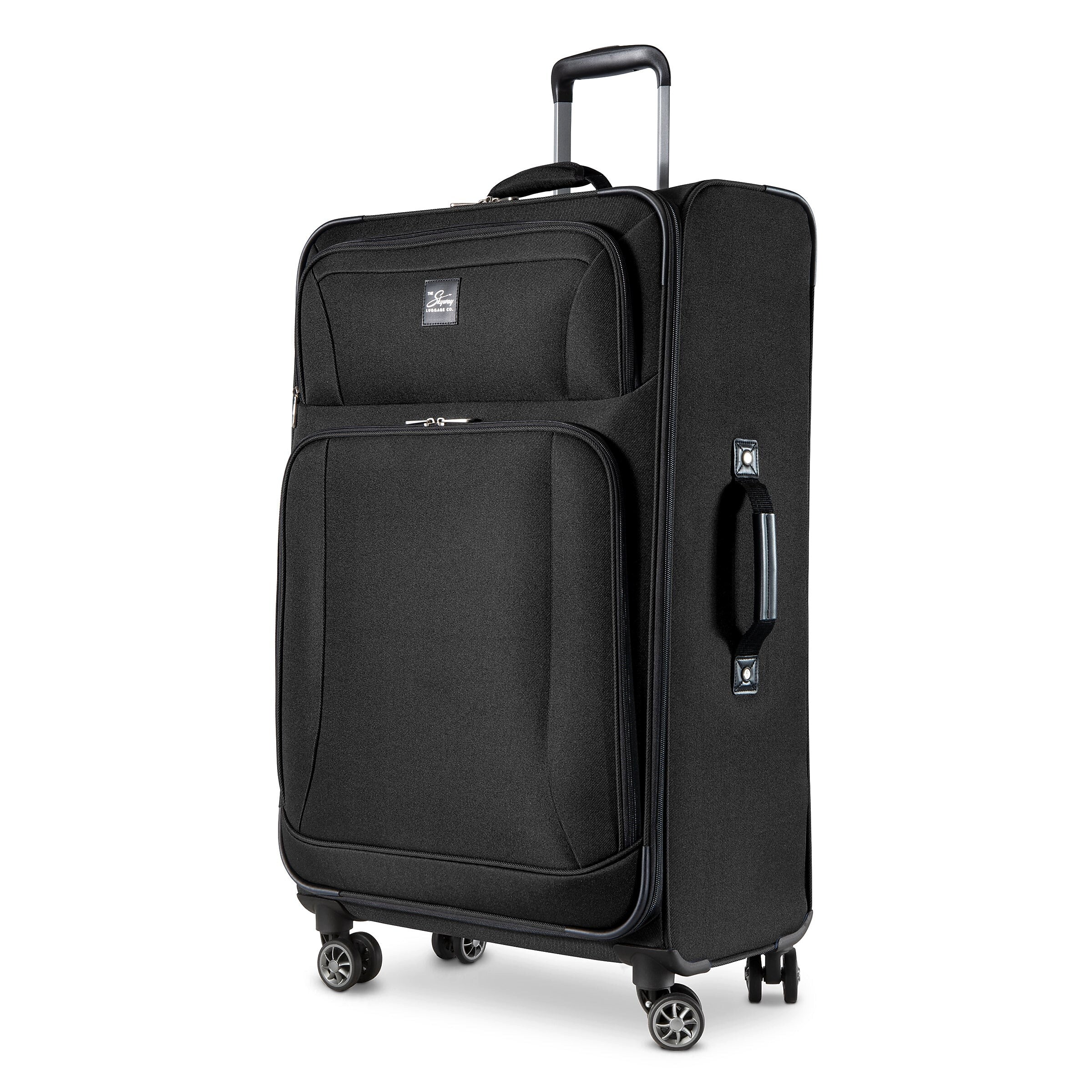 Skyway Luggage Epic 28" Suitcase, 8-Wheeled Spinner, Black (450-28"001-4VP)