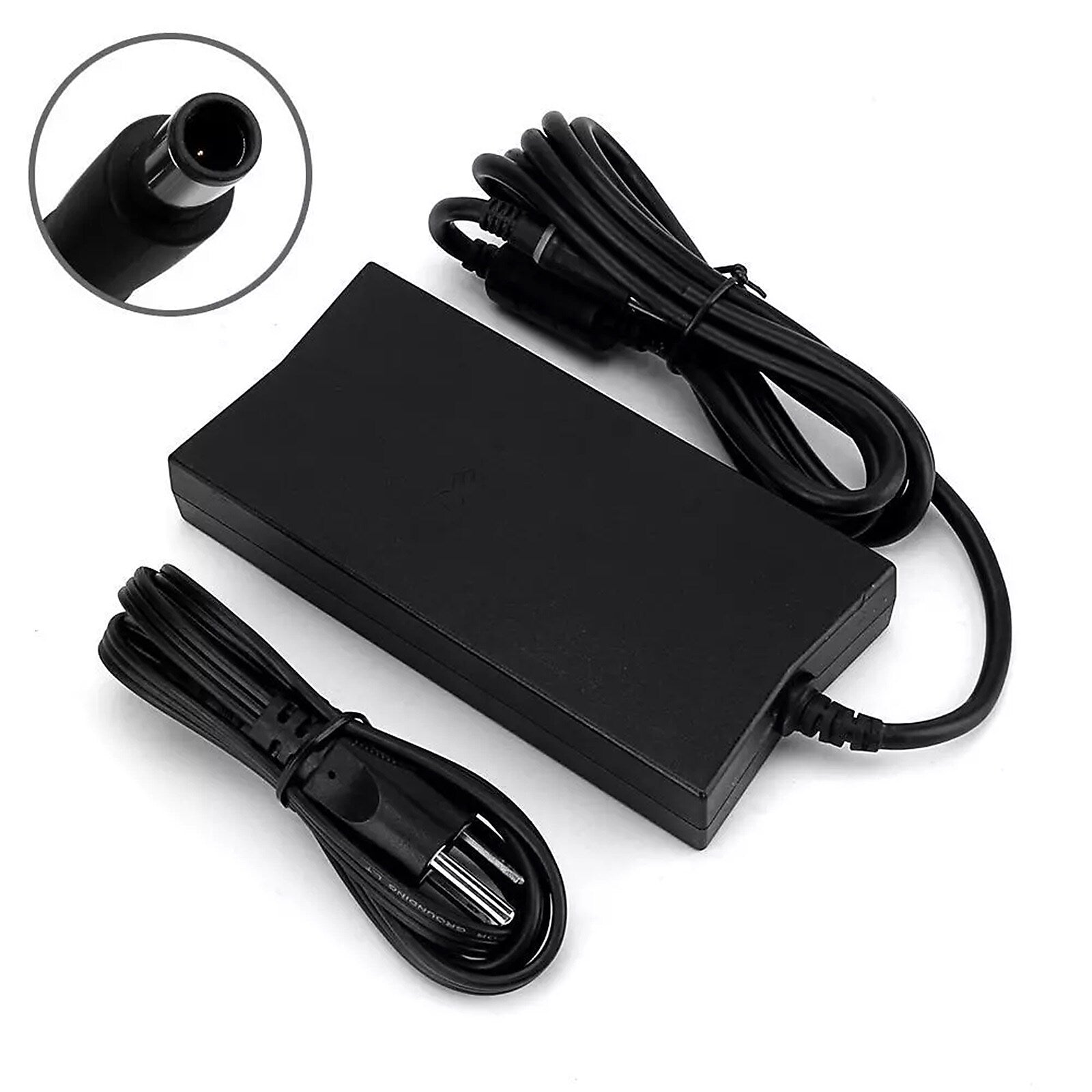 Dell Slim 130W Laptop Adapter & Charger for Dell Latitude Laptop, Black (MTMPN)
