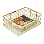 mDesign Steel Organizer, Soft Brass/Natural (25946)