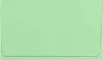 JAM Paper Booklet Envelope 3 1/2" x 6", Pastel Green, 50/Pack (R255-50)