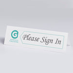 Avery Embossed Border 2.5" x 8.5" White Matte Table Tent, Inkjet/Laser, 100/Pack (05305)