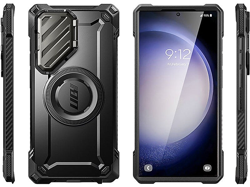 SUPCASE Unicorn Beetle MAG XT MagSafe Samsung Galaxy S24 Ultra, Shock Absorbing, Black (GXYS24U5GMXTBK)