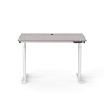 VersaDesk PowerLift 48"W Electric Rectangular Adjustable Standing Desk, Grey/White (PLSDR4830-WG-APP )