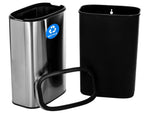 Alpine Industries Recycling Station, 10.5 Gallon, Silver (ALP470-40L-R)