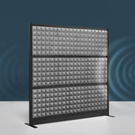 Luxor Studio Modular Wall Room Divider System Acoustic Panel, 70" H x 70" W, Freestanding, Gray, PET (PPWL002)