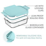 bentgo Leak-Proof Glass Containers, 4/Set (BGPLGLPK1-SA)