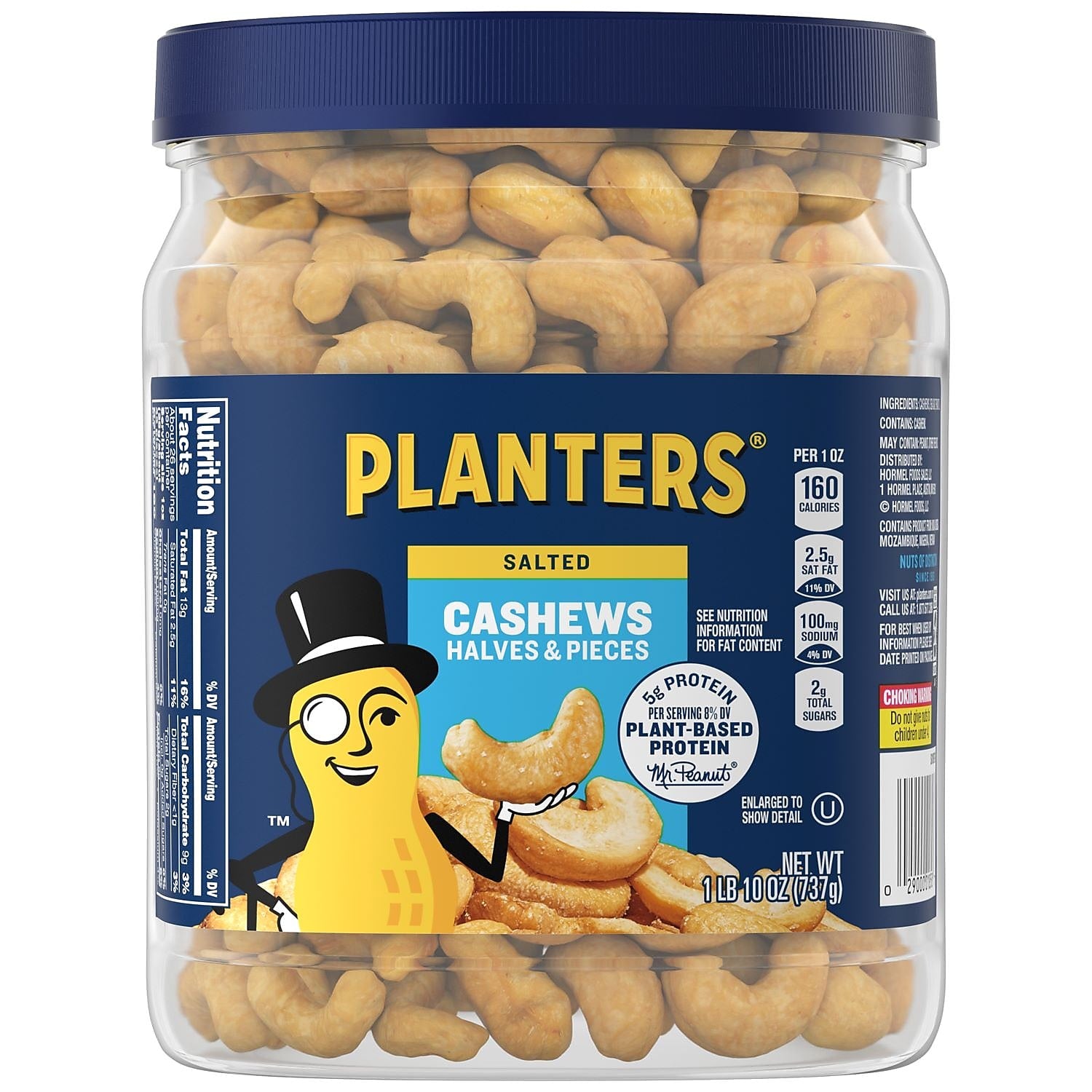Planters Salted Cashew Halves & Pieces, 26 oz. (01858)