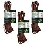 GoGreen Power 12' Extension Cord, 3-Outlet, 16 AWG, Brown (GG-24812-3)