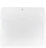 JAM Paper Premium Plastic Document File, Legal, Clear, 3/Pack (219B1CLX3)