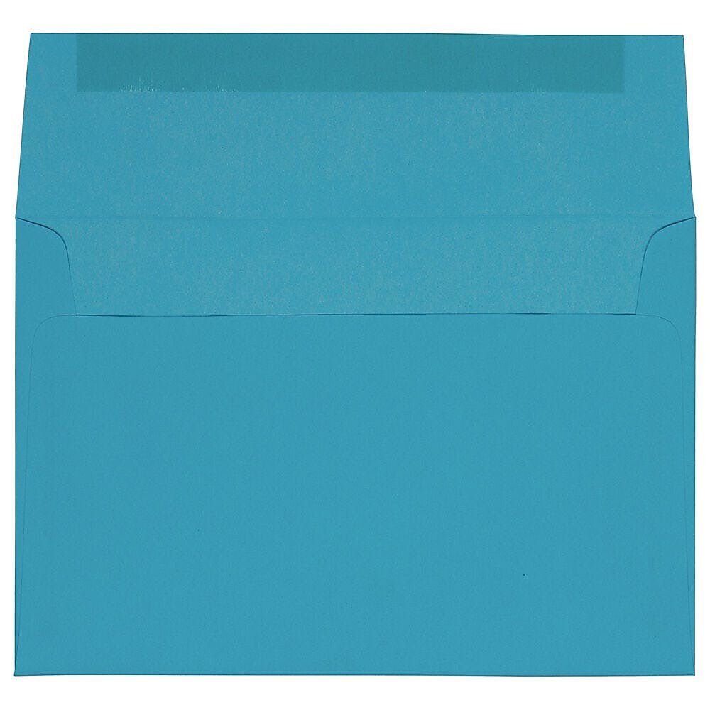 JAM Paper A8 Booklet Envelope 5 1/2" x 8 1/8", Blue, 100/Pack (95435d)