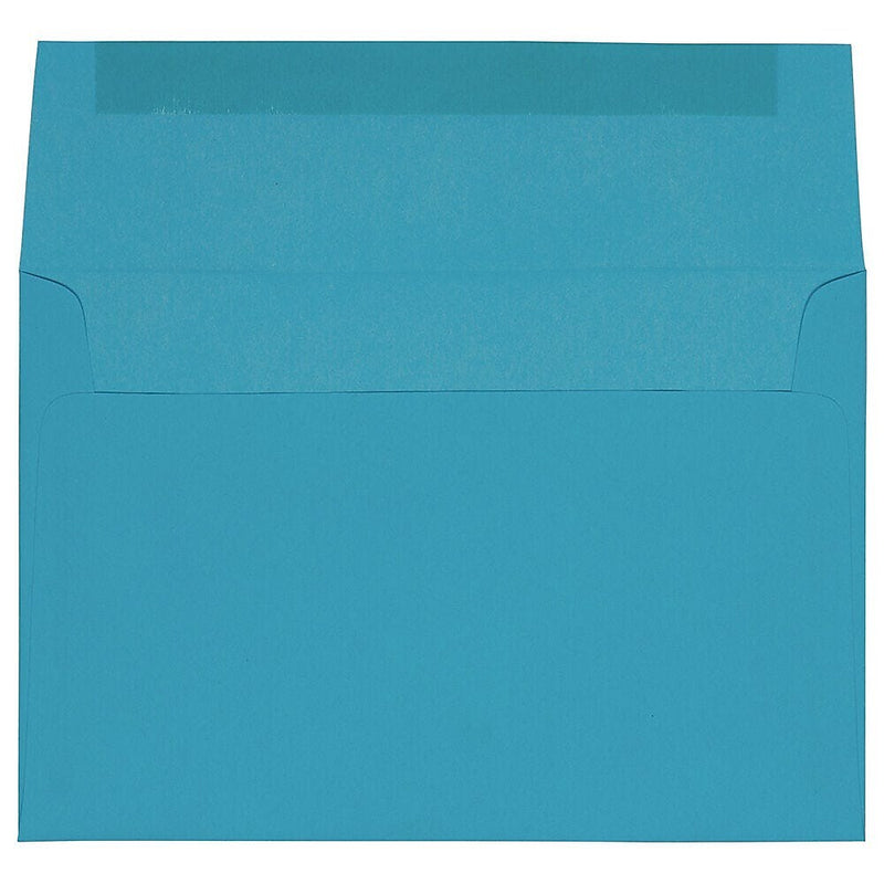 JAM Paper A8 Booklet Envelope 5 1/2" x 8 1/8", Blue, 100/Pack (95435d)