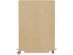 Flash Furniture Bright Beginnings Mobile 8-Section Storage Cart, 31.5"H x 33"W x 23"D, Natural Birch Plywood (MK-ME14504-GG)