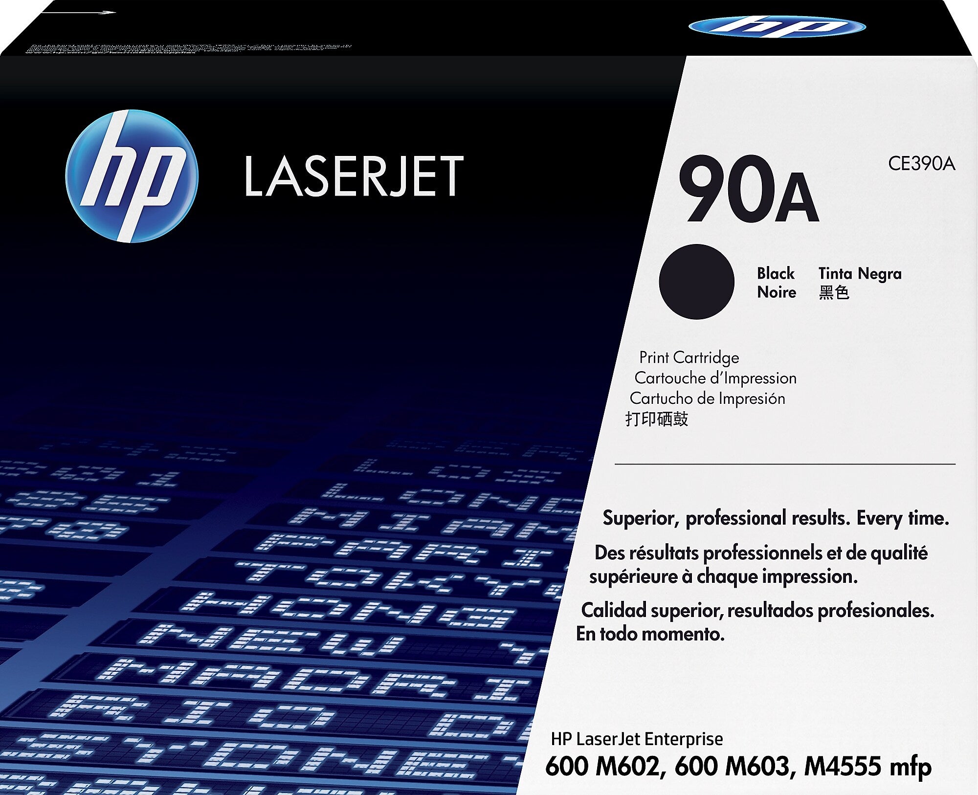 HP 90A Black Standard Yield Toner Cartridge (CE390A)