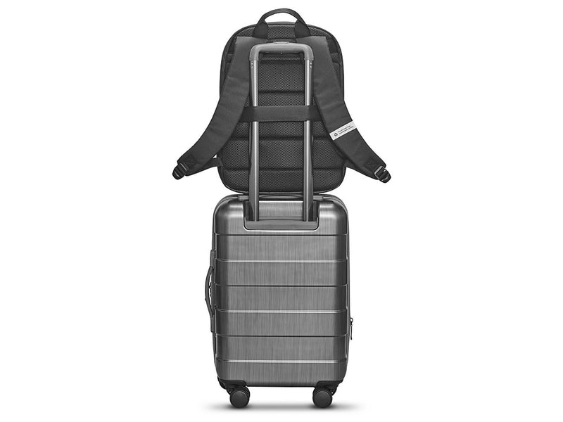 Solo New York Re:serve 22" Hardside Carry-On Suitcase, 4-Wheeled Spinner, TSA Checkpoint Friendly, Gray (UBN921-10)