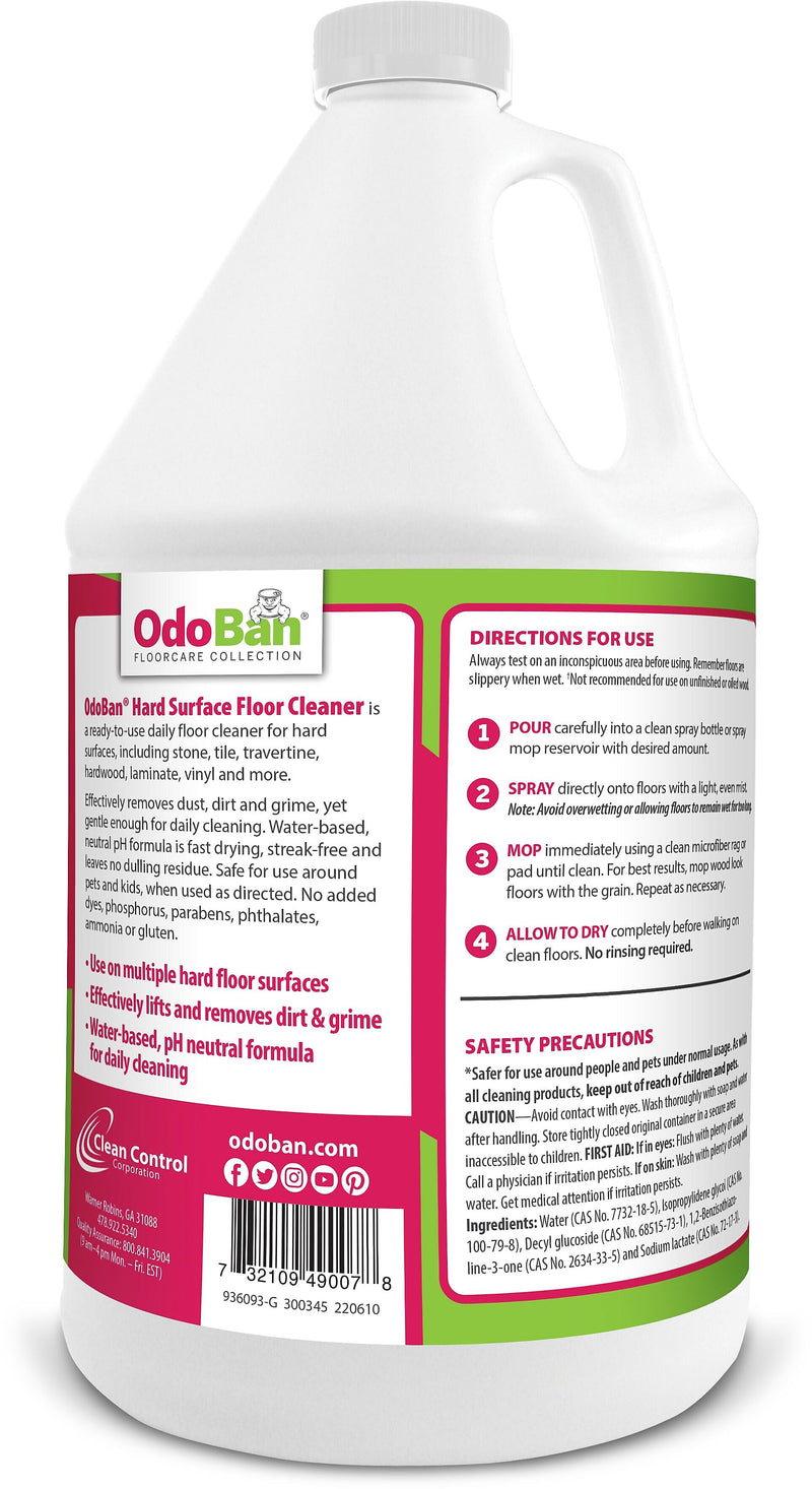OdoBan Ready-to-Use Hard Surface Neutral pH Floor Cleaner, 1 Gallon (936093-G4)
