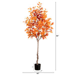 Nearly Natural 7' Autumn Oak Artificial Fall Tree (T4808)