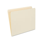Staples 30% Recycled Reinforced File Folders, Single Tab, Letter Size, Manila, 100/Box (ST508820/508820)