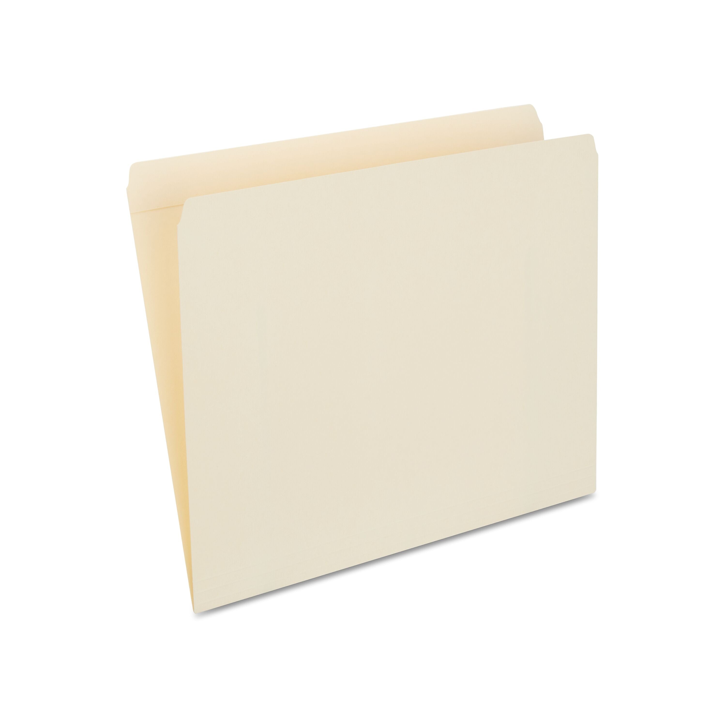 Staples 30% Recycled Reinforced File Folders, Single Tab, Letter Size, Manila, 100/Box (ST508820/508820)