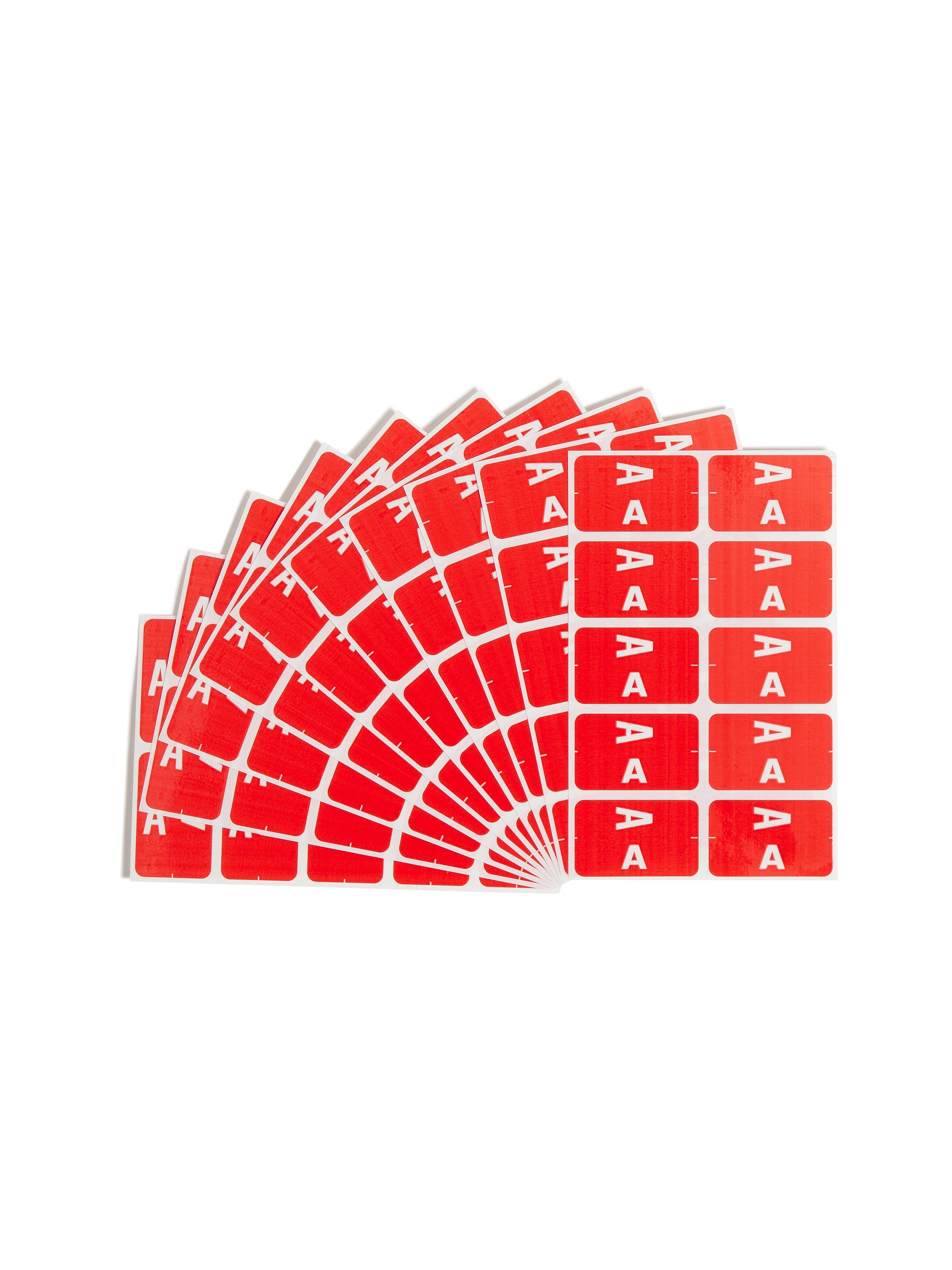 Smead AlphaZ ACCS Color-Coded Alphabetic Labels, Red, 100 Labels/Pack (67171)