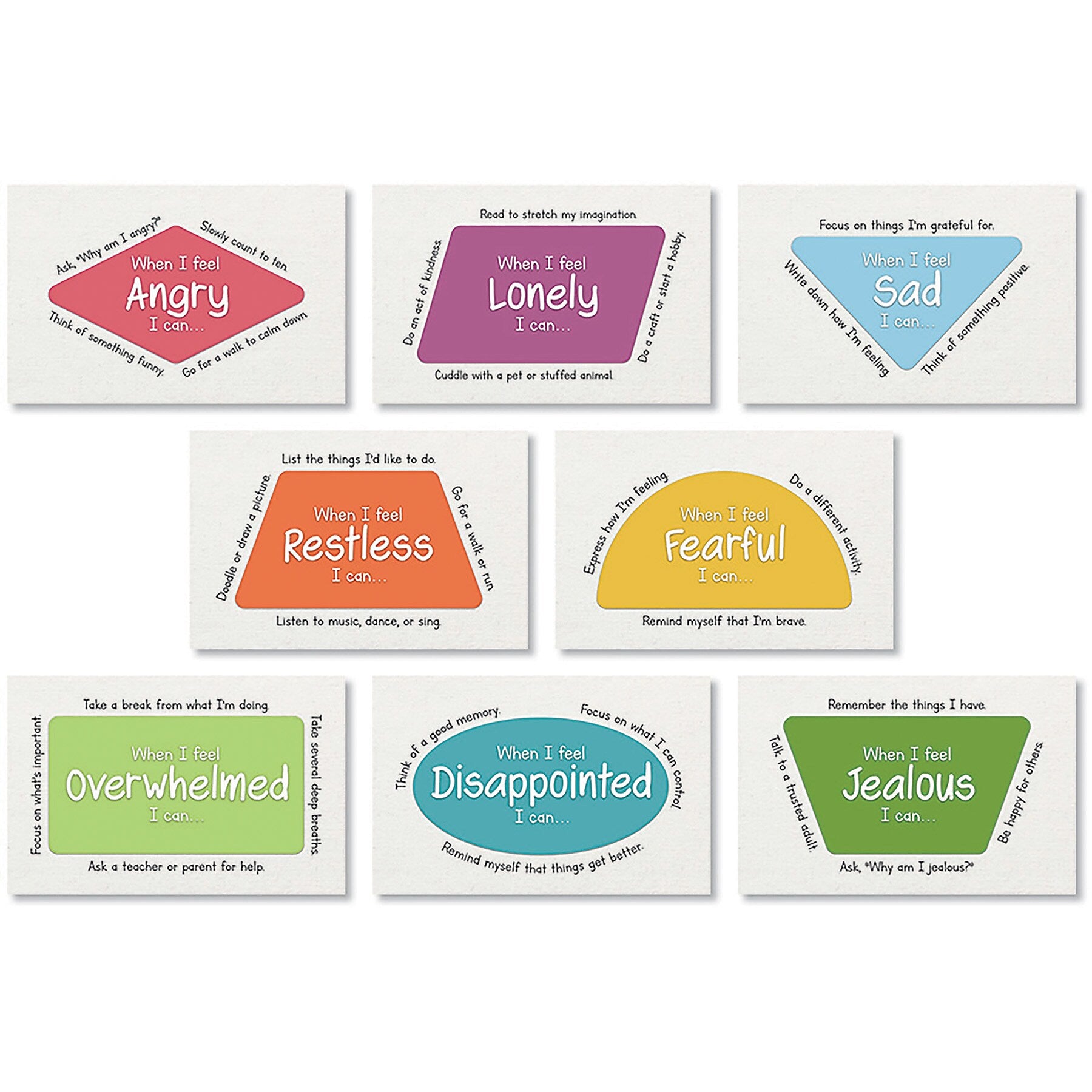 North Star Teacher Resources 11" x 17" SEL: Managing Emotions Bulletin Board Set, 8/Set (NST3508)
