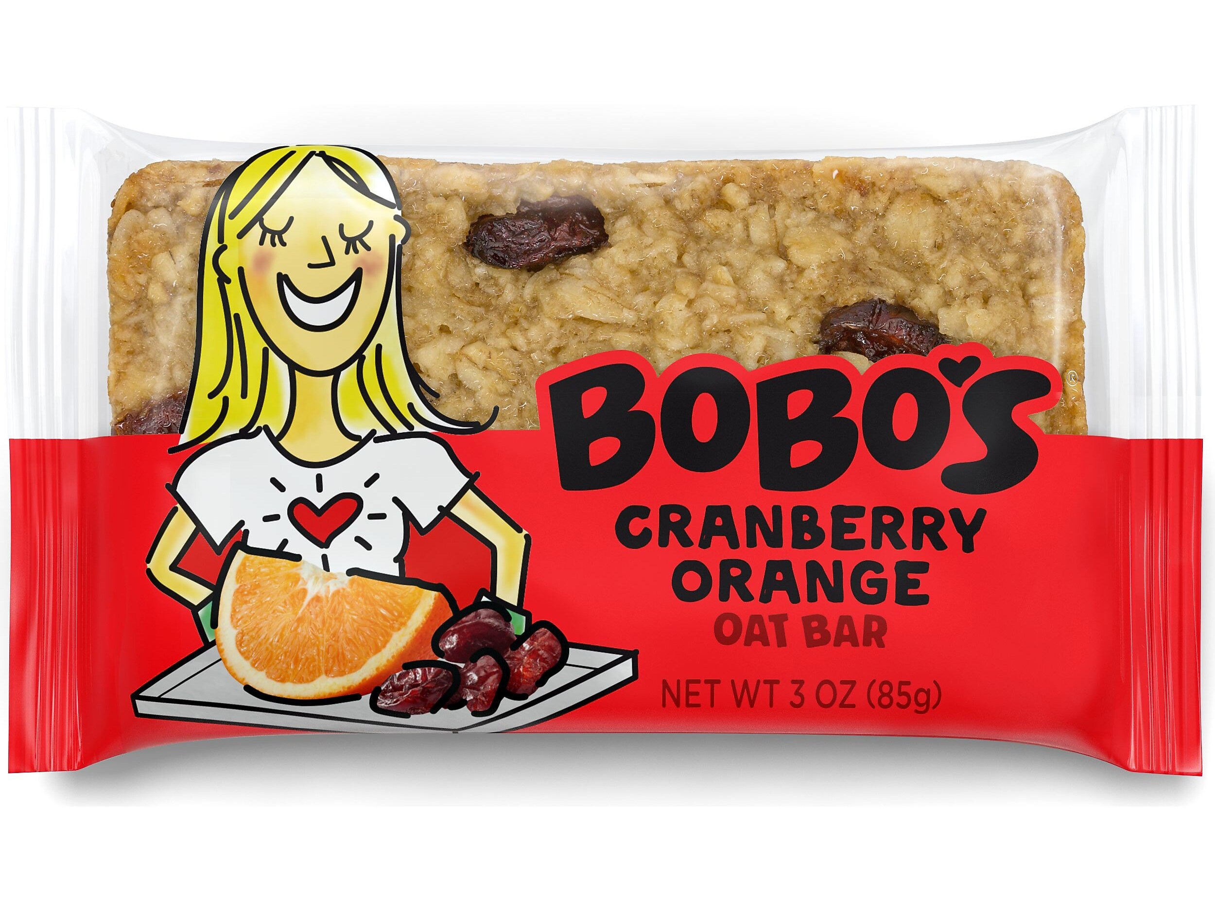 Bobo's Gluten-Free Cranberry Orange Oat Bar, 36 oz., 12 Bars/Box (102-D)