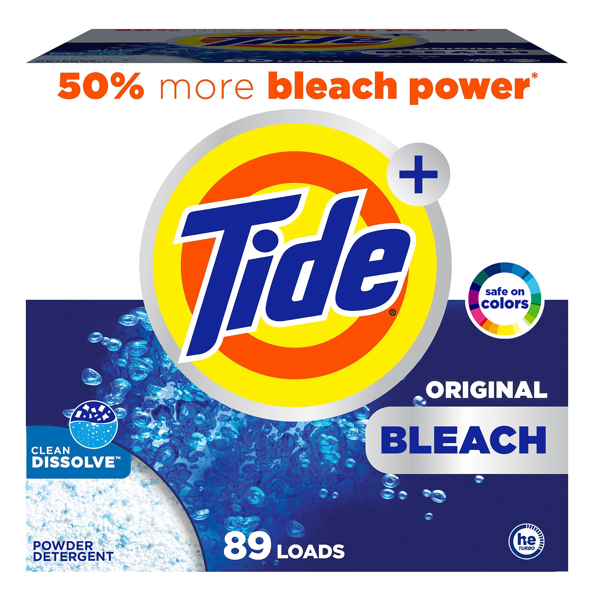 Tide Plus Powder Laundry Detergent, 89 Loads, 129 oz. (66673/84998)