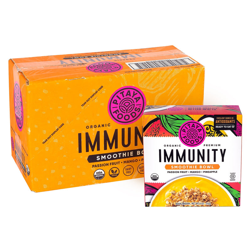 Pitaya Foods Organic Smoothie Bowl, Immunity, 6 oz, 6/Pack (220-02483)