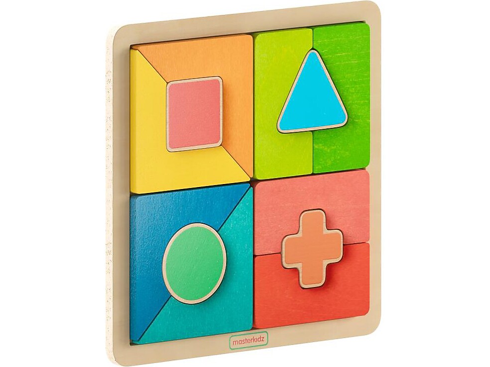 Flash Furniture Bright Beginnings Geometric Shape Building STEM Puzzle Board (MK-MK11145-GG)