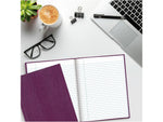 Blueline Hardcover Executive Journal, 7.25" x 9.25", Wide-Ruled, Grape, 144 Pages (A7.RAS)